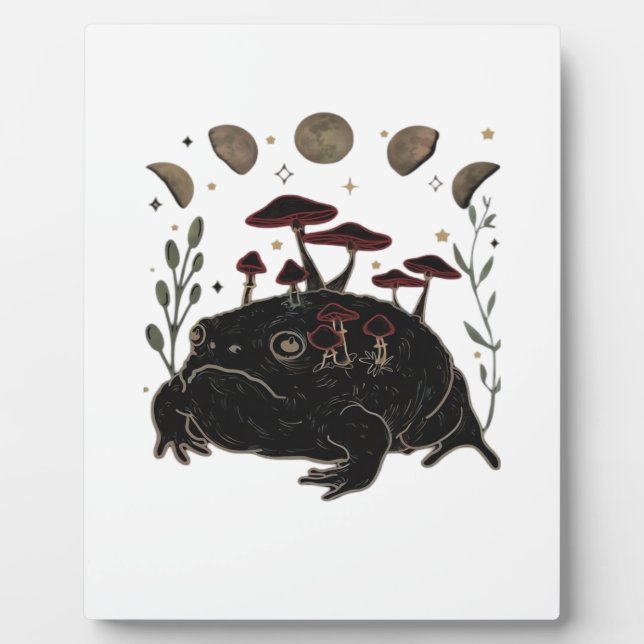 Placa Expositora Academia Moon Witchy Goblincore Aesthetic Frog Cla (Frente)