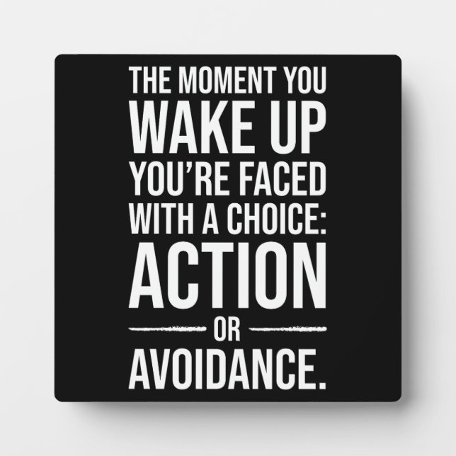 Placa Expositora Acción - Gimnasio, rival, motivación del éxito (Frente)