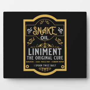Placa Expositora Aceite salvaje de serpiente occidental