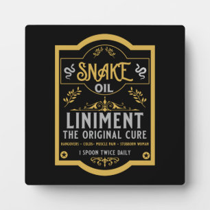 Placa Expositora Aceite salvaje de serpiente occidental