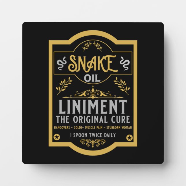 Placa Expositora Aceite salvaje de serpiente occidental (Frente)
