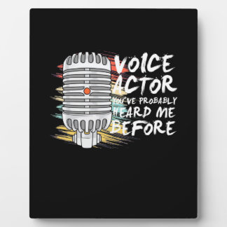 Placa Expositora Actor de voz antes
