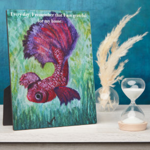 Placa Expositora acuarela de peces Betta