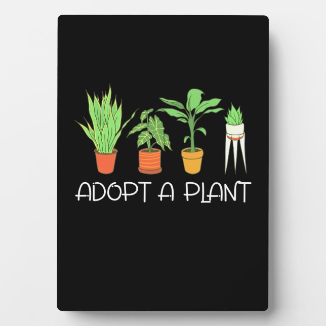 Placa Expositora Adoptar Una Planta (Frente)