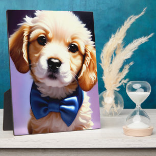 Placa Expositora Adorable flautista pimienta con retrato de corbata