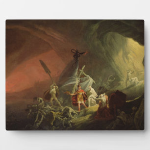Placa Expositora Aeneas y el Sibyl, c.1800 (aceite sobre lienzo)
