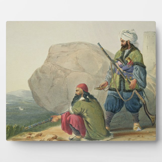 Placa Expositora Afghaun Foot Soldiers en su vestido de invierno, c (Frente)