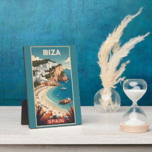 Placa Expositora Afiche de viajes de Ibiza, España