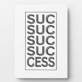 Placa Expositora Afirmación motivacional Inspiradora de éxito