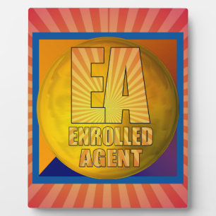 PLACA EXPOSITORA AGENTE INSCRITO DE LOGO DE EA