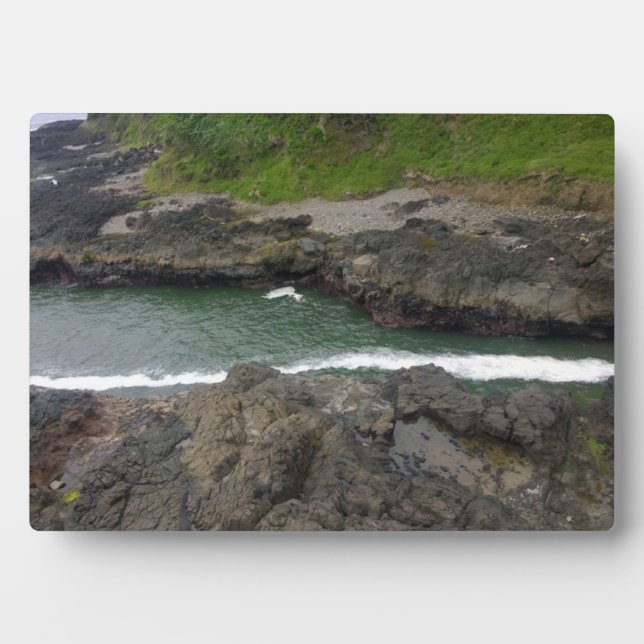 Placa Expositora Agitación del Diablo, Cabo Perpetua, OR (Frente)