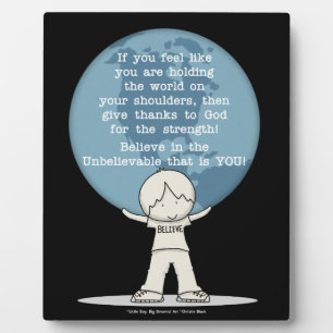 Placa Expositora Agradecimiento por la fuerza