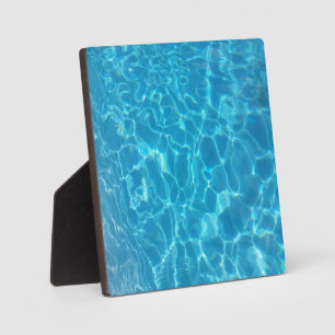 Placa Expositora Agua de Piscina Azul Celeste Cristalina