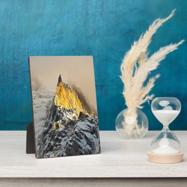 Placa Expositora Aiguille des Deux Aigles Sunrise, Chamonix (Lado)