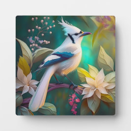 Placa Expositora Ala Verde azulada de la marea blanca Jay Fantasy B