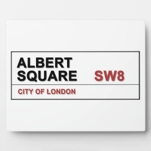 Placa Expositora Albert Square London Inglaterra