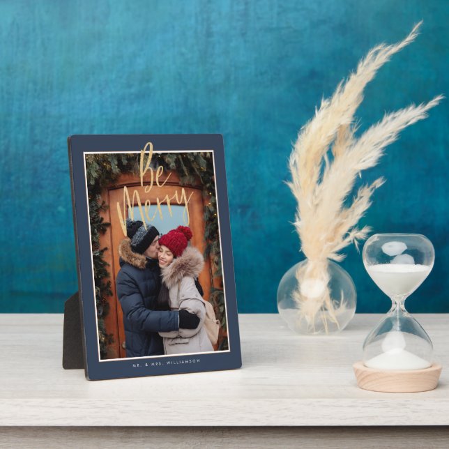 Placa Expositora Alégrate | Regalo de Navidad para pareja moderna (Lado)