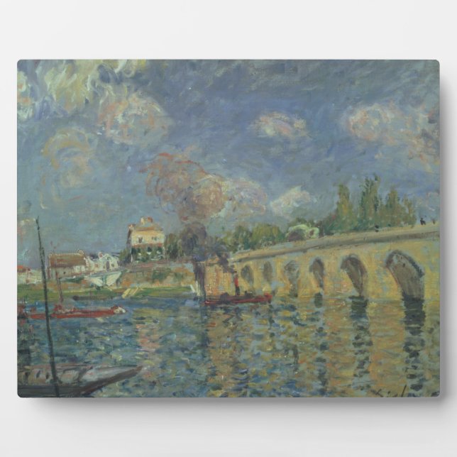 Placa Expositora Alfred Sisley | El puente (Frente)