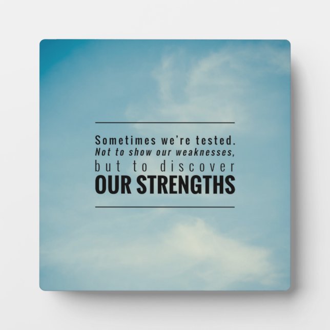 Placa Expositora Algunas veces nos probamos (Frente)