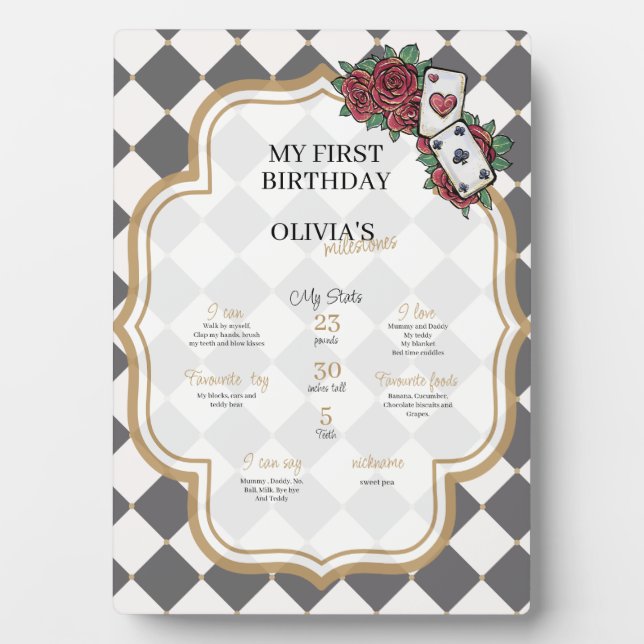 Placa Expositora Alice in wonderland  (Frente)