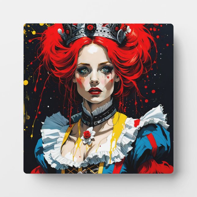 Placa Expositora Alicia como la Reina Roja (Frente)