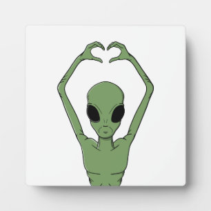 Placa Expositora Alien Heart Pose