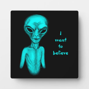 Placa Expositora Alien, quiero creer