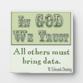 Placa Expositora All Others Must Bring Data