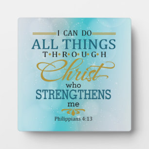 Placa Expositora All Things Through Christ