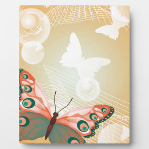 Placa Expositora Aloha Hawái Boda mariposa arte destino