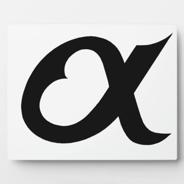 Placa Expositora alpheart negro (Frente)