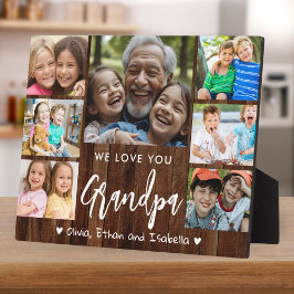 Placa Expositora Ama Abuelo 7 Foto Rustic Wood Keepsake