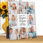 Placa Expositora Ama moderna, abuelita Personalizado 8. Foto<br><div class="desc">Presentamos nuestra placa de collage de fotos de personalizable, un regalo único y sincero perfecto para los abuelos especiales de tu vida. Esta placa de bonito diseño te permite mostrar 8 de tus fotos favoritas, creando un collage moderno, elegante y simple que exuda calidez y amor. Personaliza esta placa con...</div>