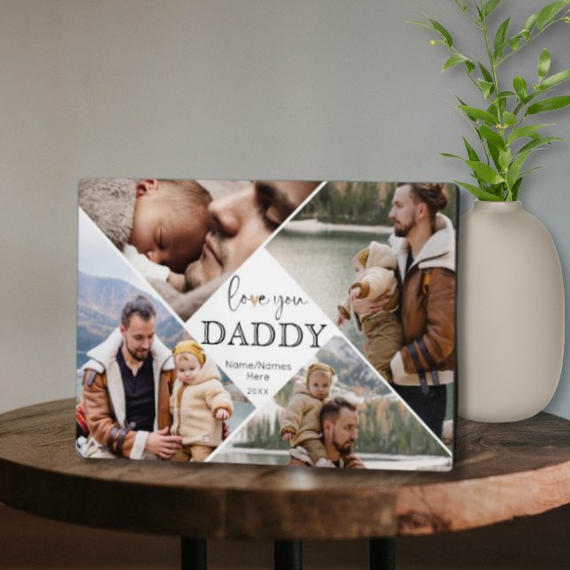 Placa Expositora Ama, papá, Collage de fotos, papá, Personalizado K (Subido por el creador)