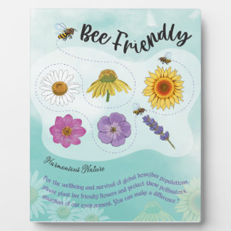 Placa Expositora Amabilidad de las abejas - Naturaleza armoniosa