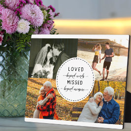 Placa Expositora Amado más allá de las palabras Arena Recuerdo Foto