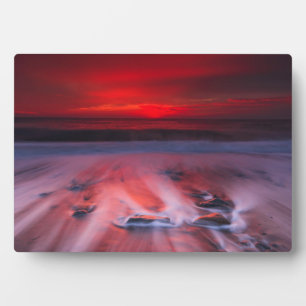 Placa Expositora Amanecer Sobre El Mar De La Tormenta