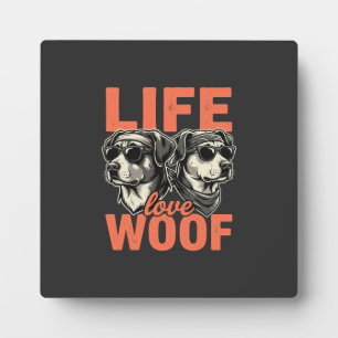 Placa Expositora Amante de la vida y los perros