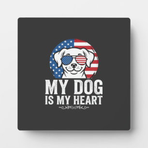 Placa Expositora Amante de los Perros Mi Perro Es Mi Corazón
