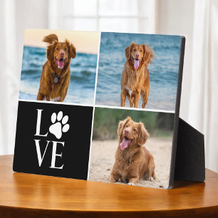 Placa Expositora Amante de los Perros Patas Mascotas Moderno 3 Coll