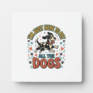 Placa Expositora Amante de Perros Divertido Diseño Vintage Mascota