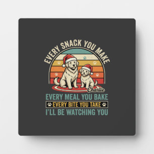 Placa Expositora Amantes de perros de Navidad Snack Viendo