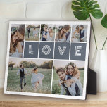 Placa Expositora Amar a la pareja de Collages de fotos múltiples<br><div class="desc">¡Saca esas fotos de tu teléfono y de nuestra placa de AMOR!</div>