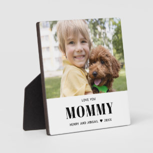 Placa Expositora Amar a mamá Familia fotográfica Moderna Keepsake