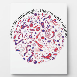 Placa Expositora Amar a un microbiólogo
