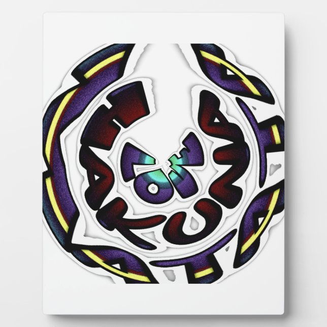 Placa Expositora Amar la imagen artística de Hakuna Matata (Frente)