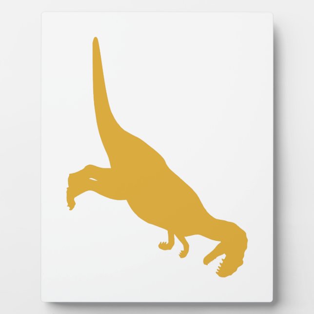 Placa Expositora Amarillo de dinosaurio (Frente)