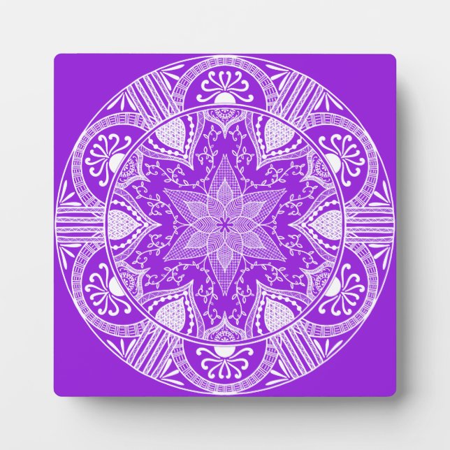 Placa Expositora Amethyst Mandala (Frente)