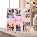 Placa Expositora Amigos amigos amigos amigos amigos amigos amigos a<br><div class="desc">Celebra tu amistad con la Plaque de Regalo Amistad Amigos 6 Collage de fotos Keepsake. Esta placa personalizada presenta un bonito collage de seis preciadas fotos, que capturan momentos inolvidables. Diseñado con materiales de alta calidad, es perfecto para exhibirse en un escritorio, una estantería o una pared. El diseño es...</div>