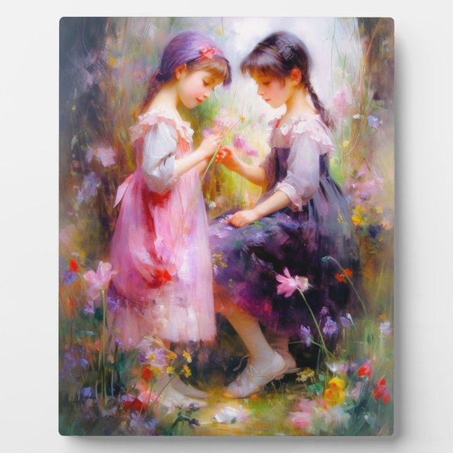 Placa Expositora Amigos y flores (Frente)